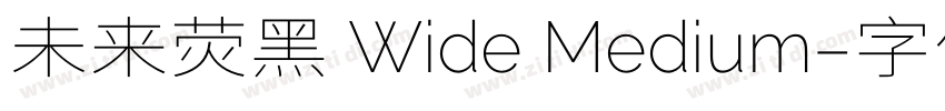 未来荧黑 Wide Medium字体转换